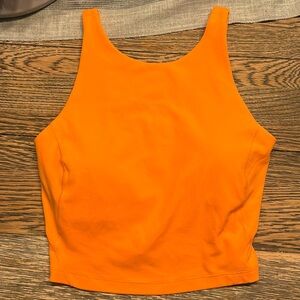 Lululemon Orange Soda High Neck Align Tank